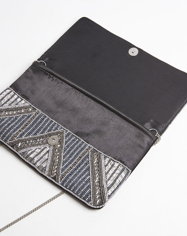 Iceberg sequinned blue clutch bag blue.