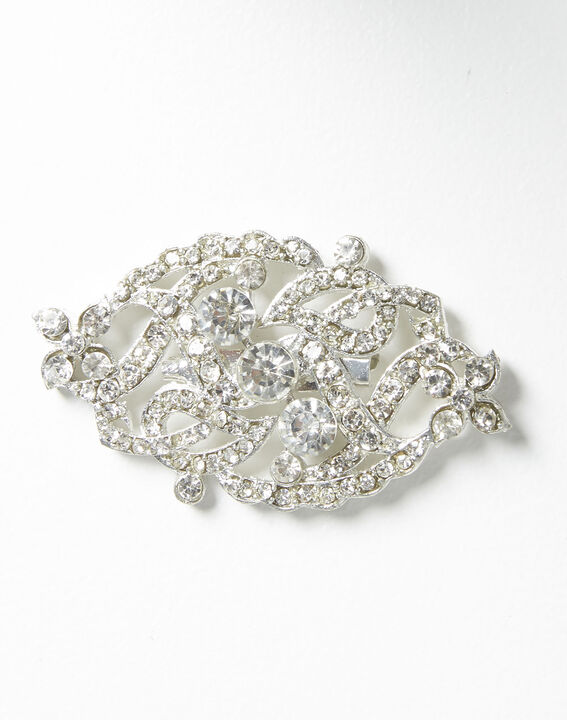 Xaviera silver plated intertwined brooch | 1-2-3 Xaviera silver plated intertwined brooch PhotoZ | 1-2-3