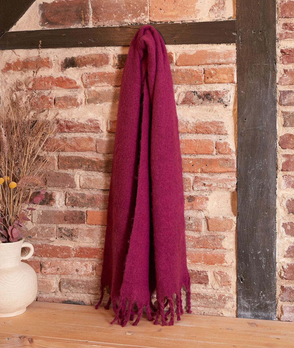 Hama thick fuchsia scarf | 1-2-3 Hama thick fuchsia scarf PhotoZ | 1-2-3
