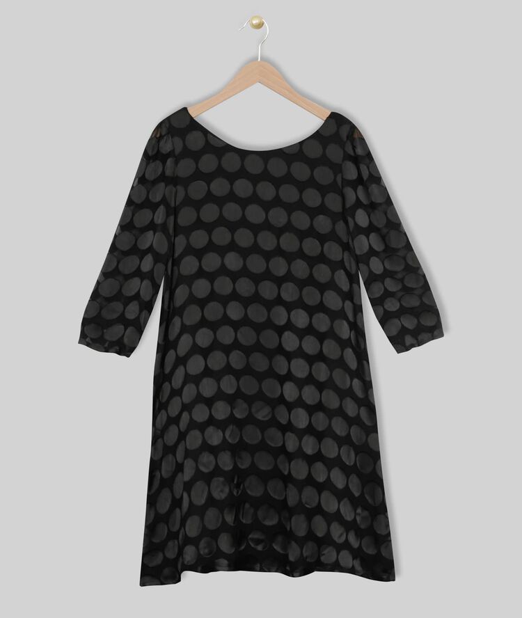 Rosie polka dot dress black.