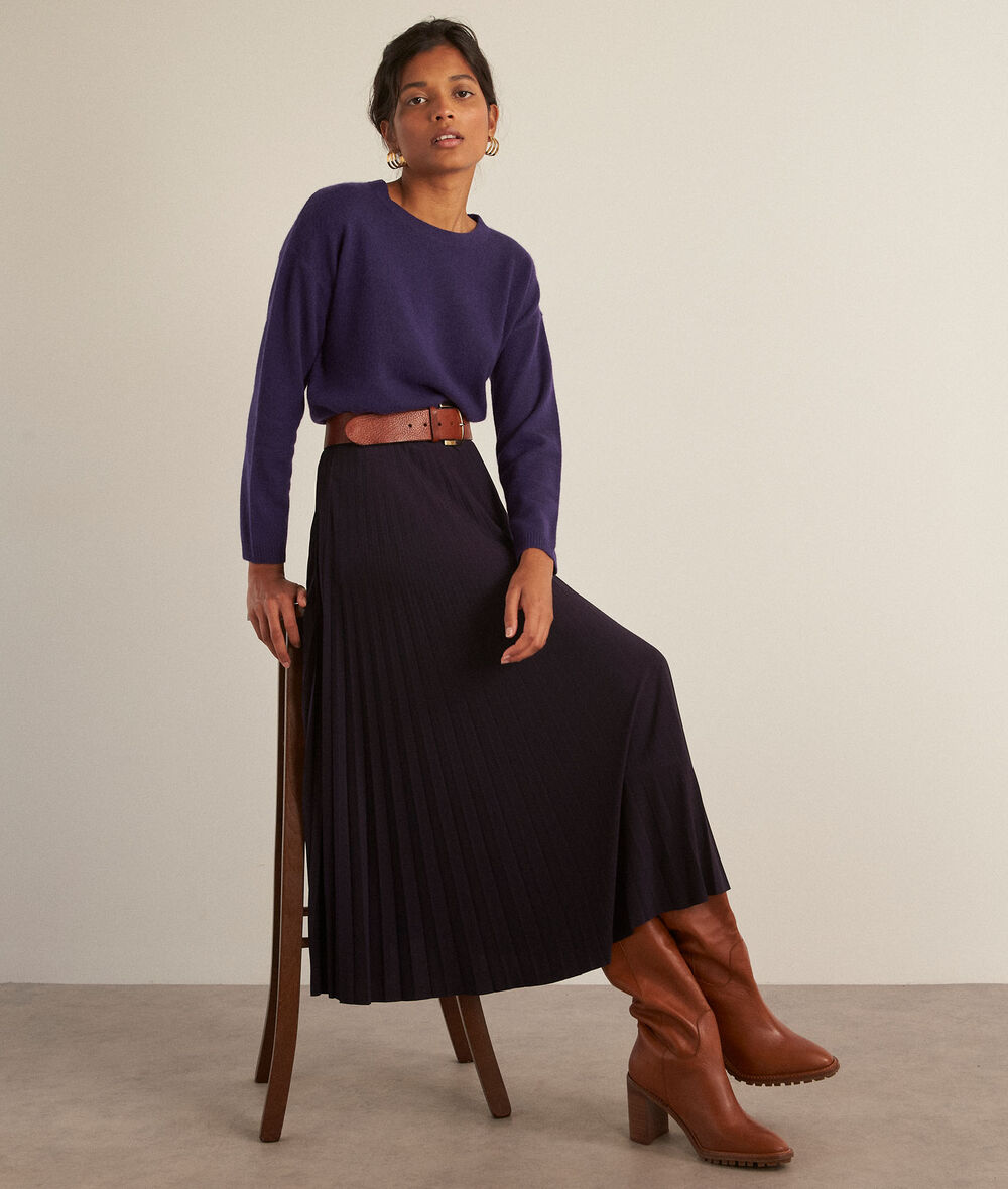 Elara violet pleated skirt PhotoZ | 1-2-3