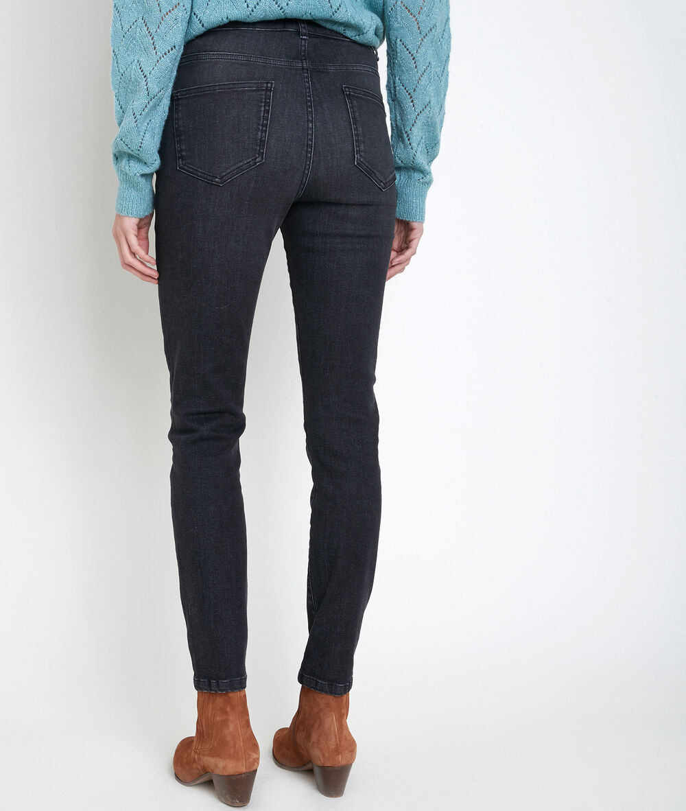 The iconic zipped césar slim-fit jeans noir.