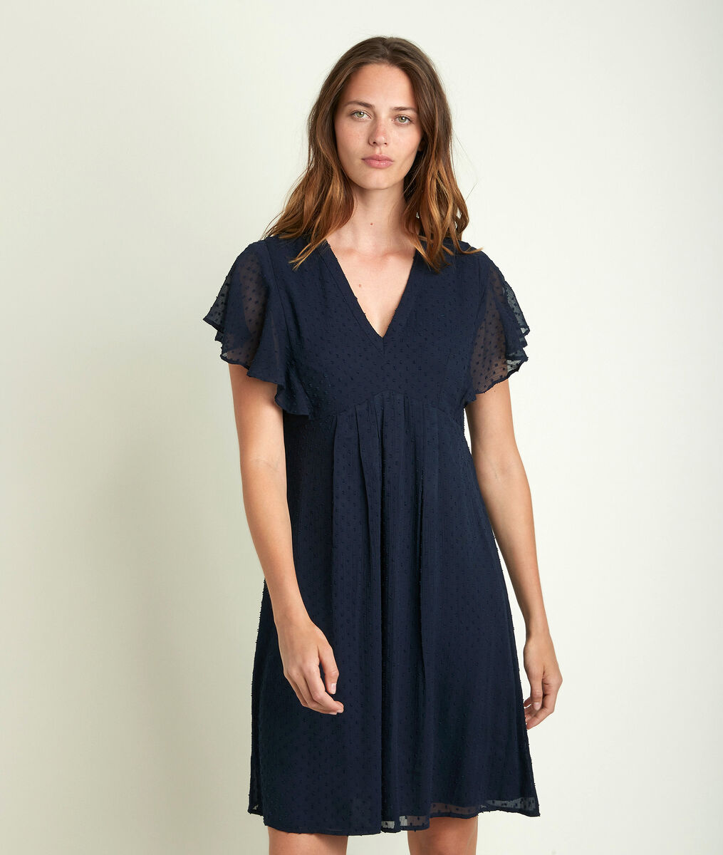 Calissa navy plumetis dress | 1-2-3 Calissa navy plumetis dress PhotoZ | 1-2-3
