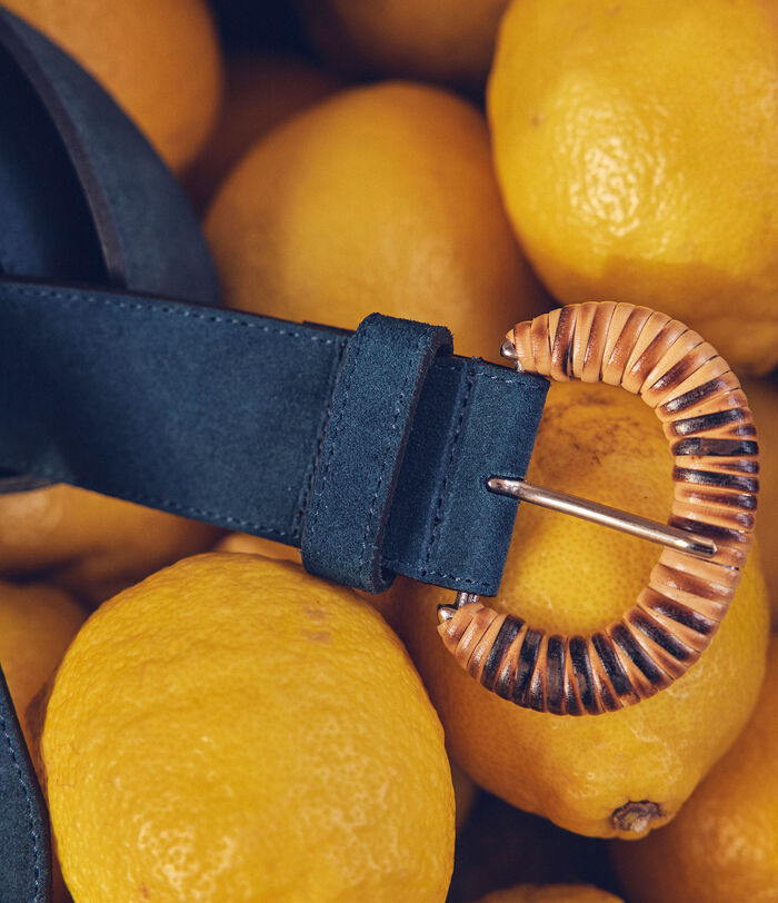 Belma petrol-blue suede belt PhotoZ | 1-2-3