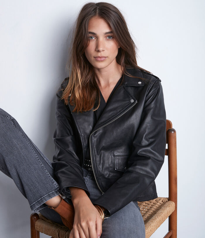 TOMMY black leather jacket PhotoZ | 1-2-3