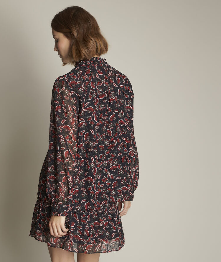 Eve marie printed blouse black.
