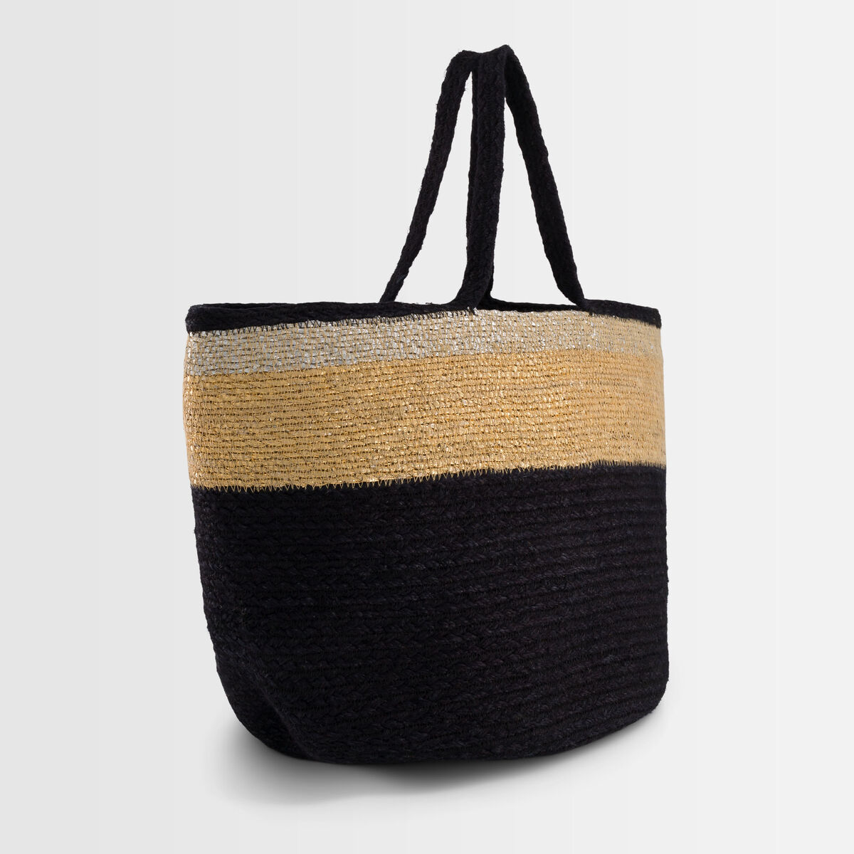 DAVE black striped jute basket | 1-2-3 DAVE black striped jute basket PhotoZ | 1-2-3