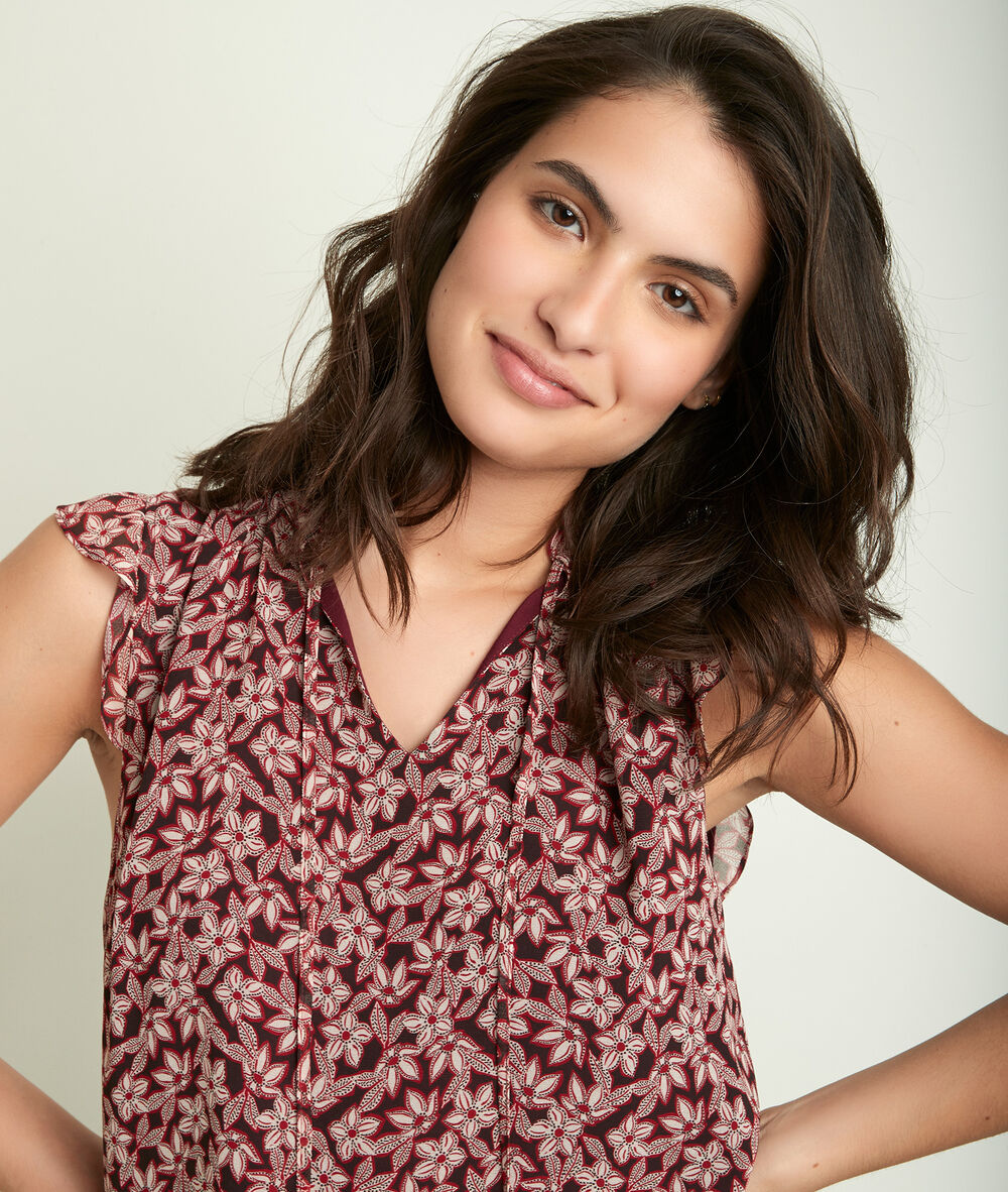 Emmanuelle Printed Blouse Women Maison 123