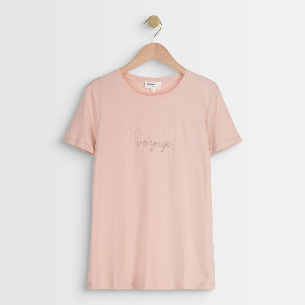 Rio screen-print t-shirt indigo.