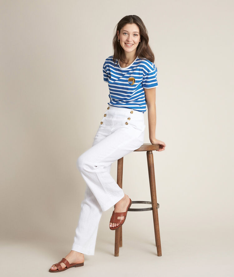 Rhita striped t-shirt pacific.