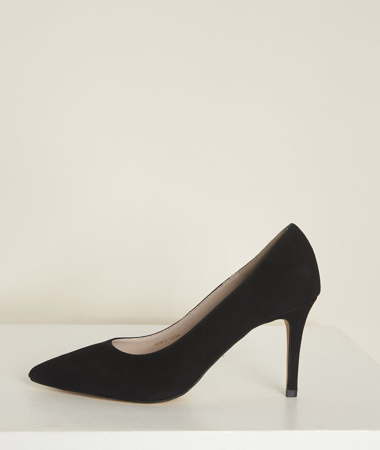 Kelly suede high heels black.