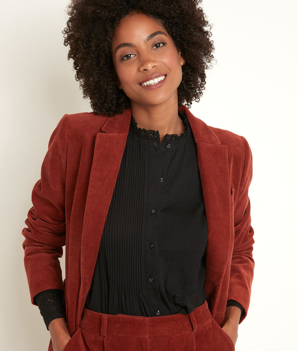 Tamima long velvet jacket | 1-2-3 Tamima long velvet jacket PhotoZ | 1-2-3