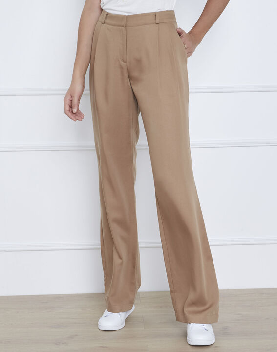 Giovanna loose-fitting beige trousers | 1-2-3 Giovanna loose-fitting beige trousers PhotoZ | 1-2-3