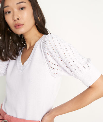 Phoenix white short-sleeved pullover  PhotoZ | 1-2-3
