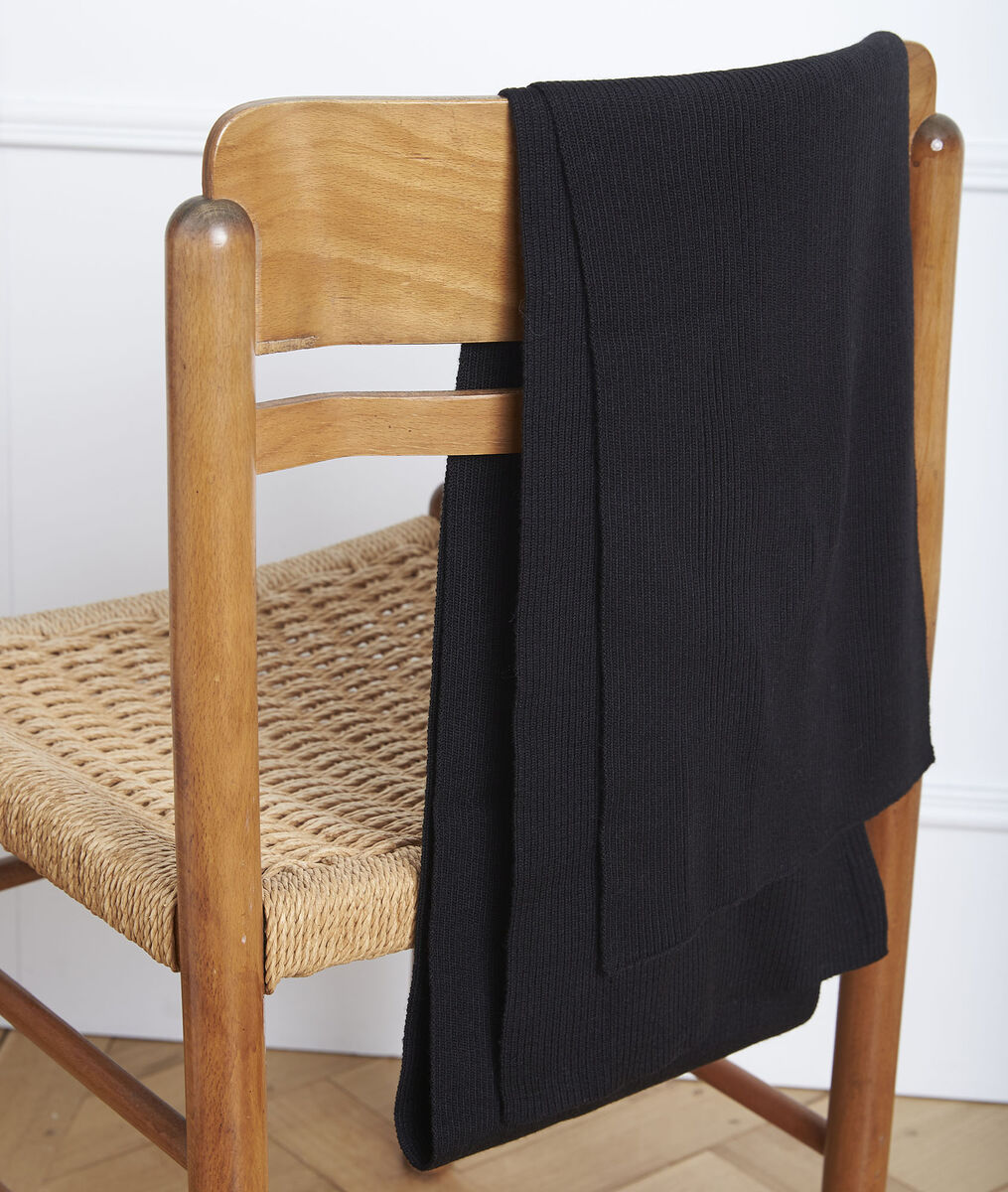 Gloraline black wool blend scarf | 1-2-3 Gloraline black wool blend scarf PhotoZ | 1-2-3