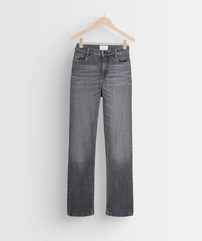 Sonia grey organic cotton straight-leg jeans PhotoZ | 1-2-3