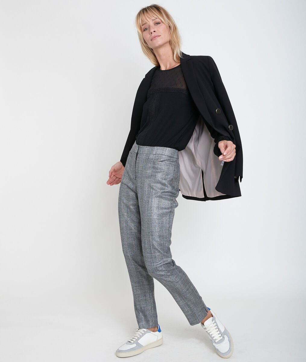 Valero checked tapered-leg trousers | 1-2-3 Valero checked tapered-leg trousers PhotoZ | 1-2-3