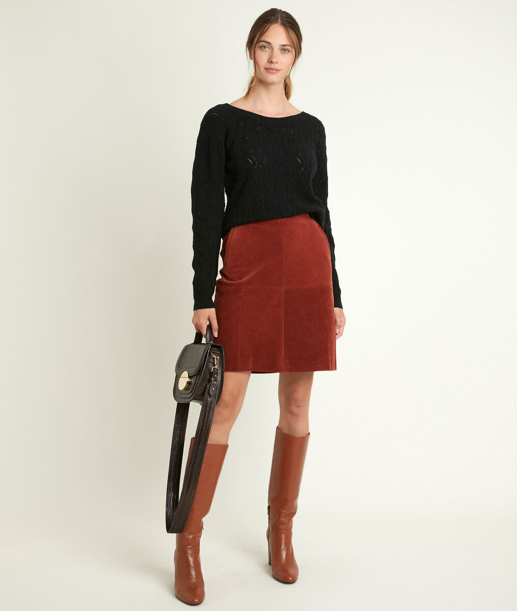 Russel openwork black pullover | 1-2-3 Russel openwork black pullover PhotoZ | 1-2-3
