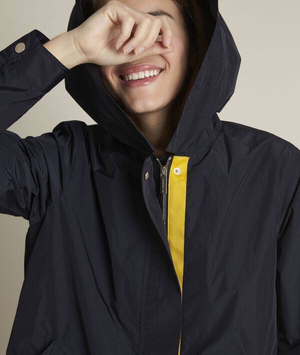 Fara navy blue hooded parka | 1-2-3 Fara navy blue hooded parka PhotoZ | 1-2-3