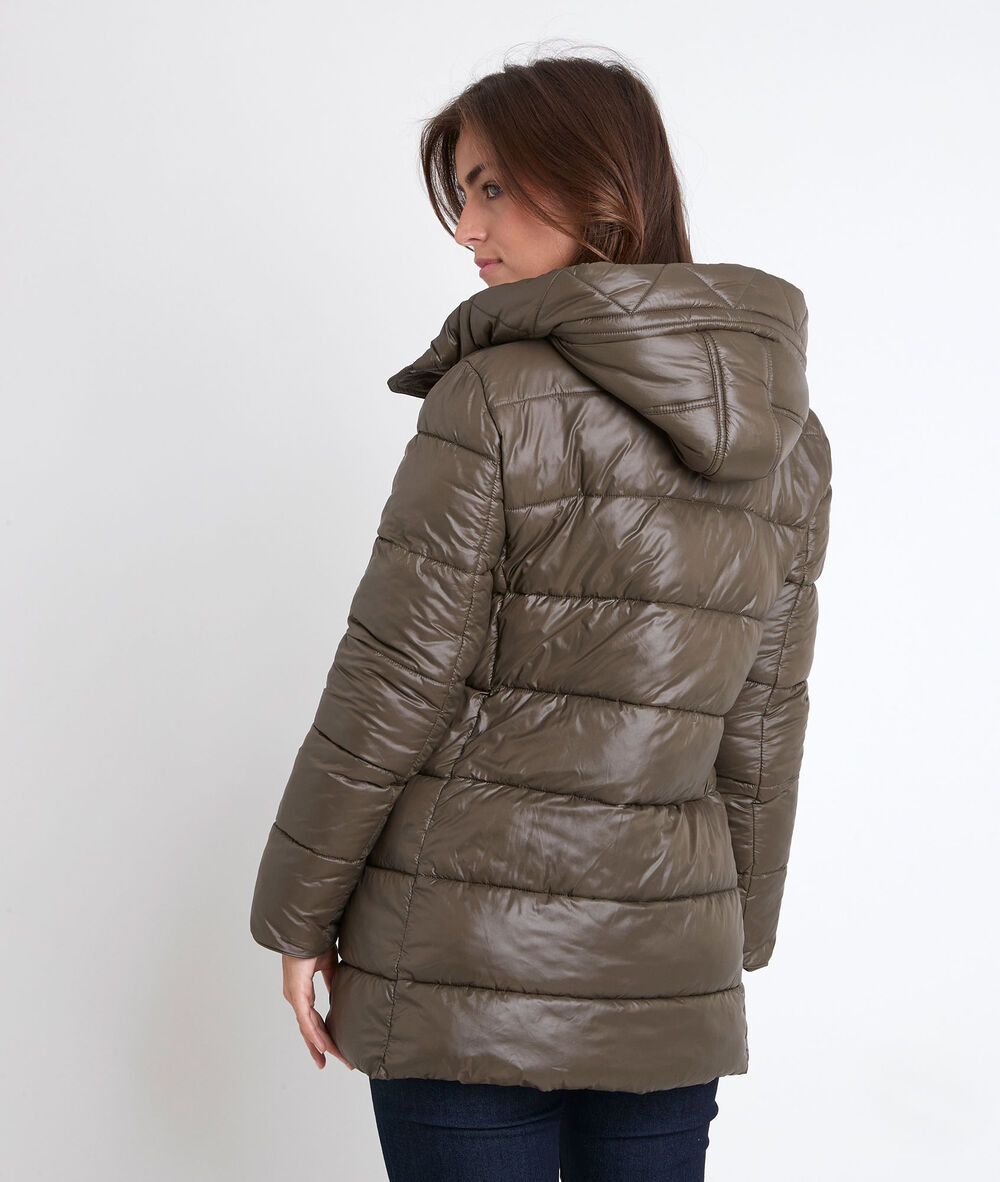 Boko khaki 3/4-length down jacket kaki.