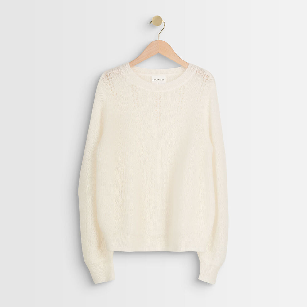 Avril ecru mohair blend jumper ecru.