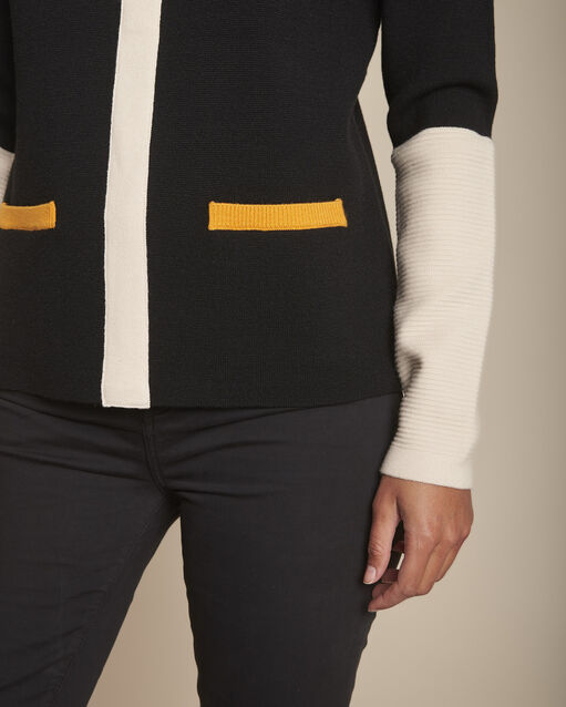 Firmine black colourblock milano pullover (2) - Maison 123