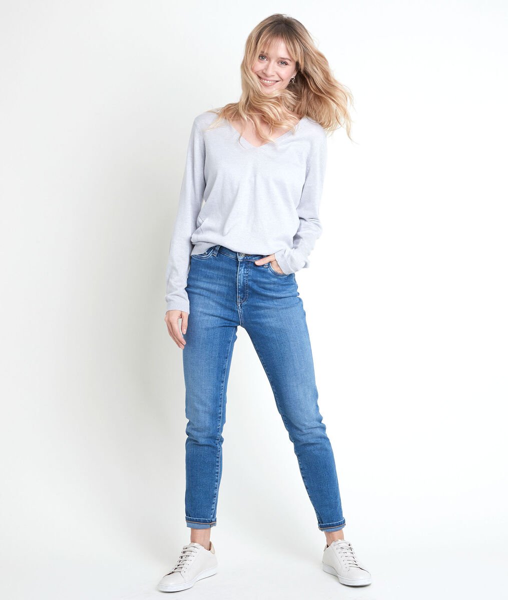 Ryo sparkly silver lightweight pullover | 1-2-3 Ryo sparkly silver lightweight pullover PhotoZ | 1-2-3