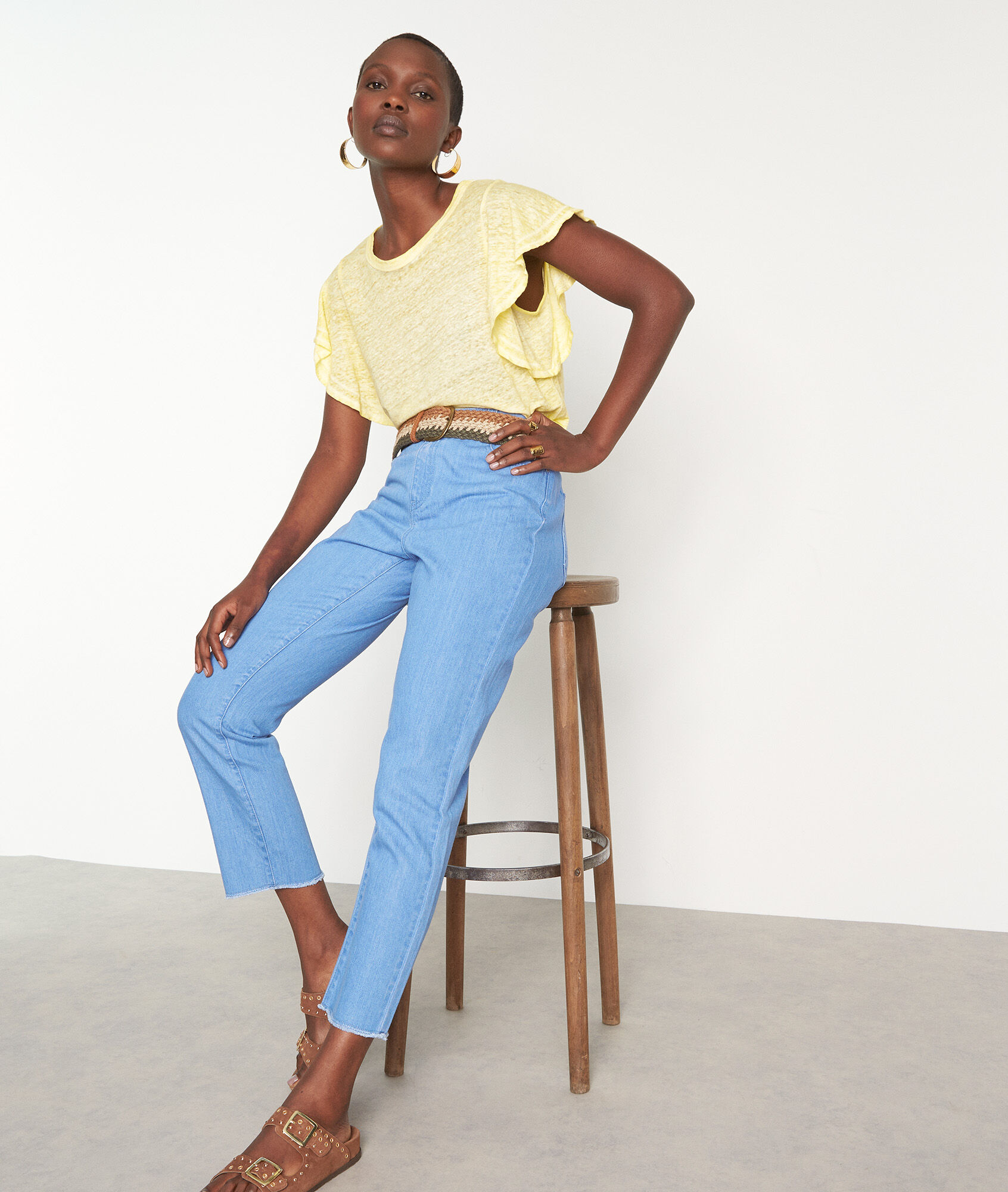 slim, flare jeans, coated fashion 