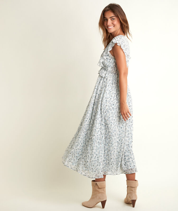 Nora long printed dress.