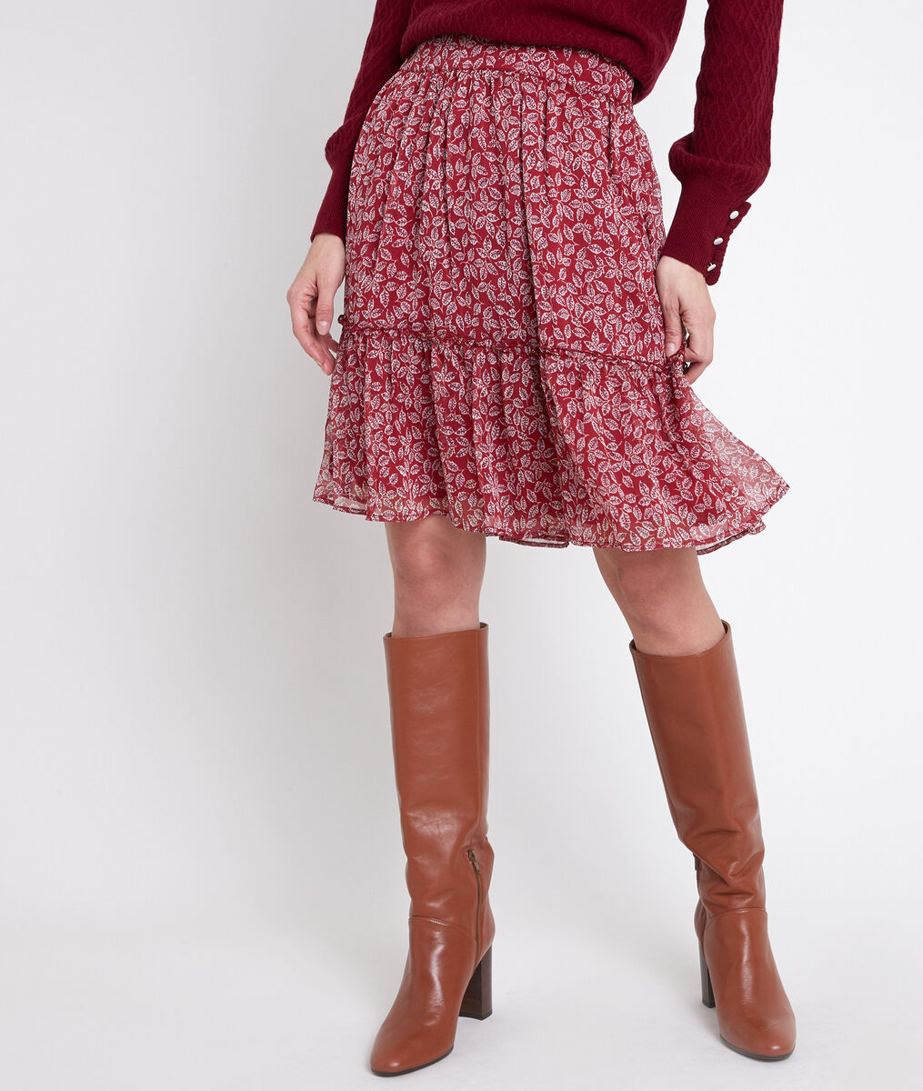 EUGENIE short printed skirt | 1-2-3 EUGENIE short printed skirt PhotoZ | 1-2-3