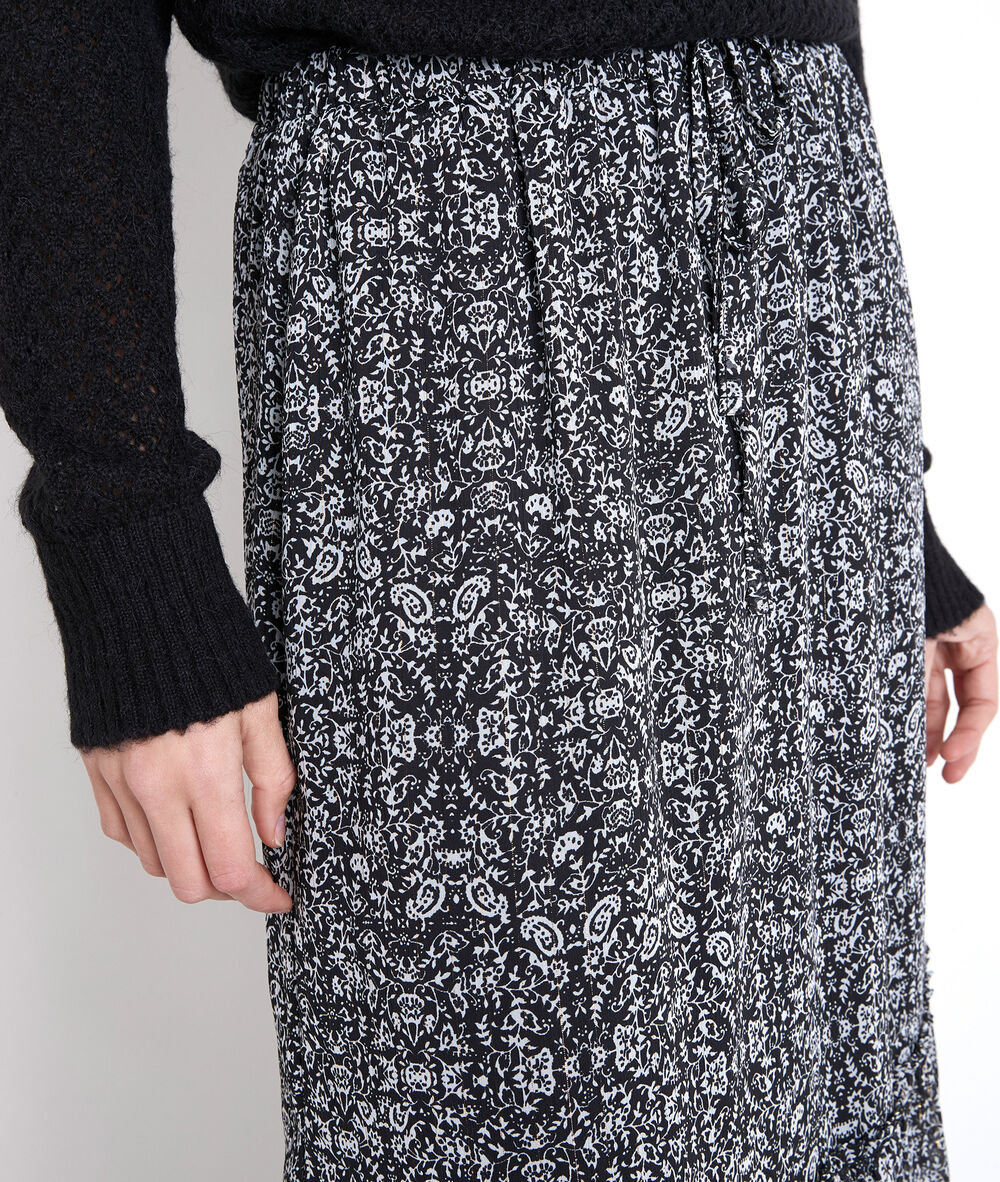 Gao printed maxi dress noir.