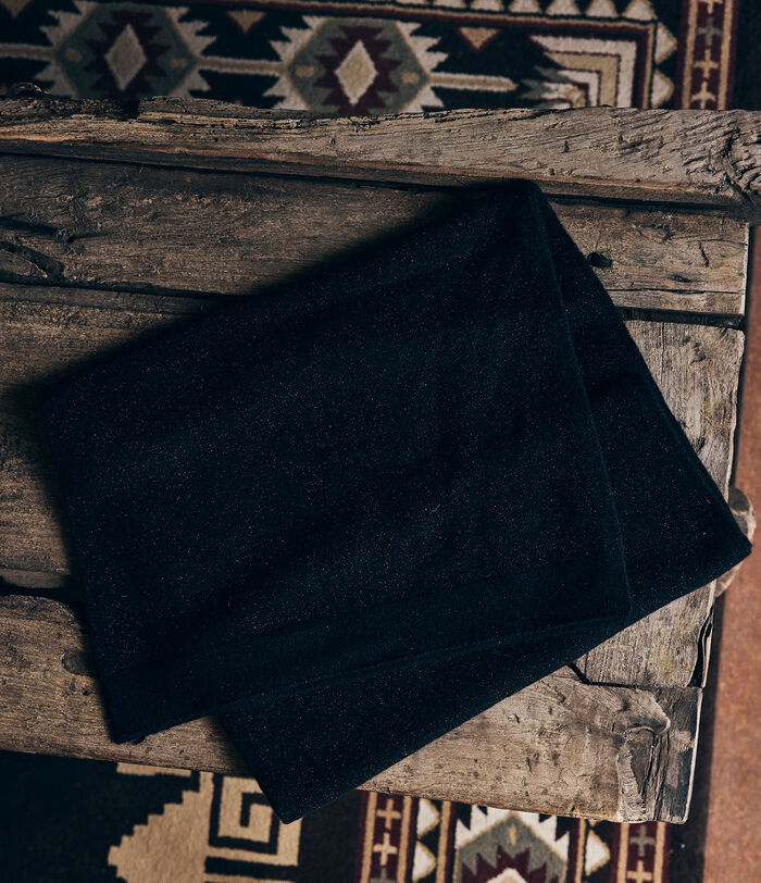 Ruth black recycled-cashmere scarf