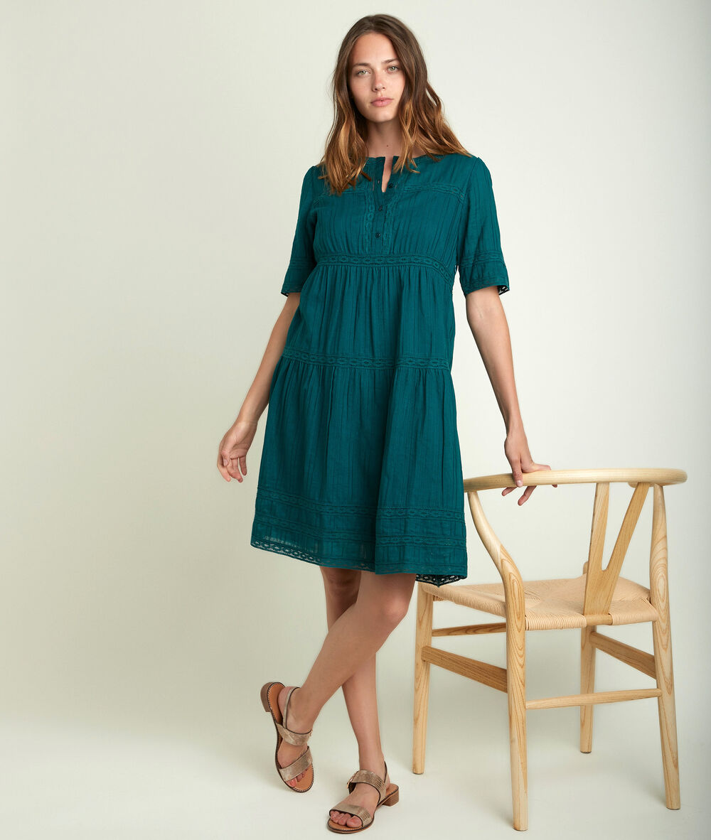 Corelia green lace dress cypres.