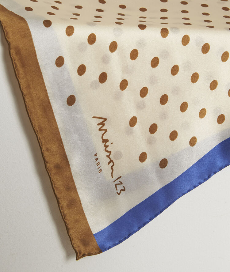 Ornella printed silk square  string.