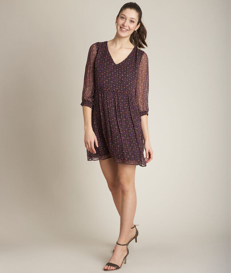 Clarisse printed dress black.