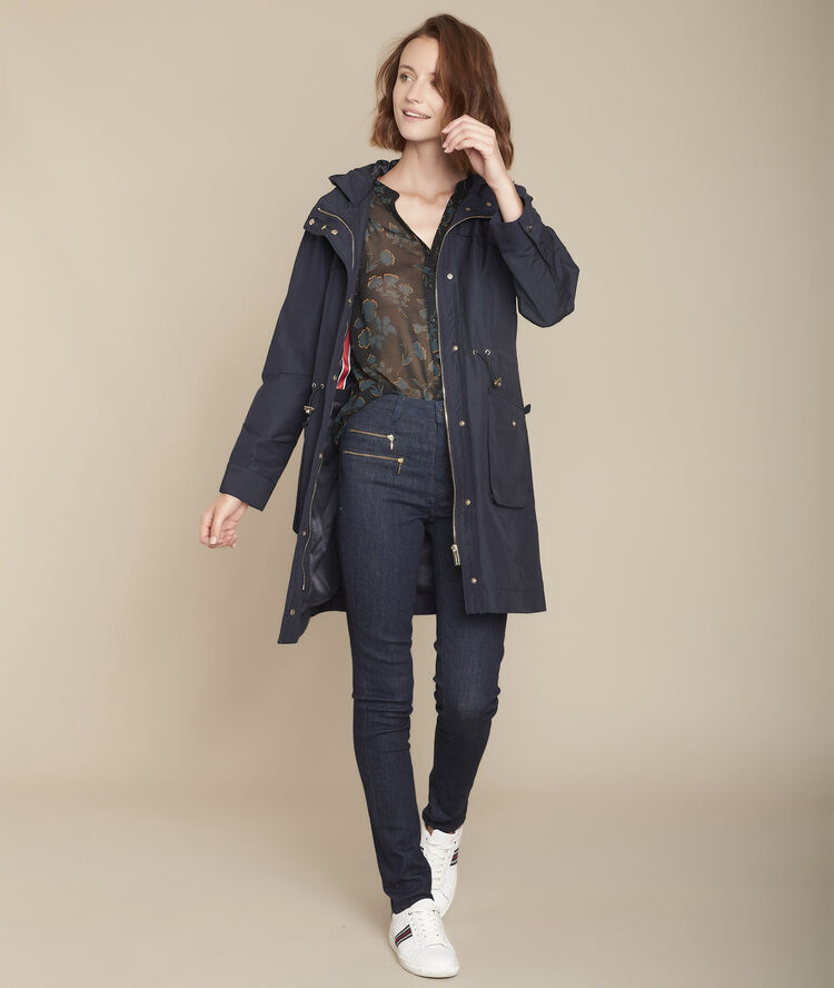 Magane floral print blouse black.