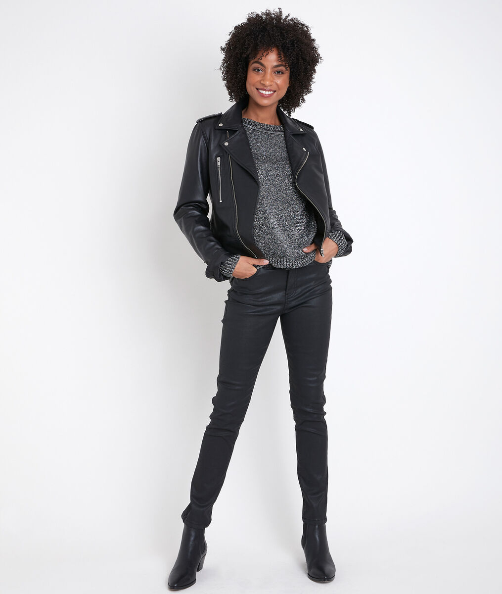 Roline black lurex jumper | 1-2-3 Roline black lurex jumper PhotoZ | 1-2-3