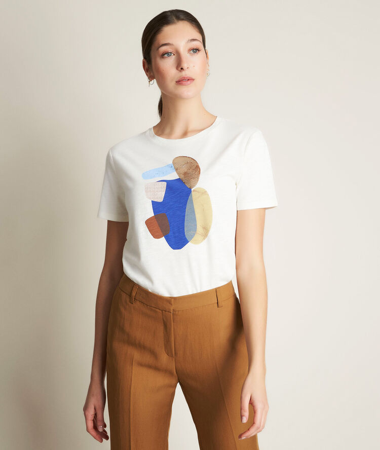 Rameau printed t-shirt ecru.