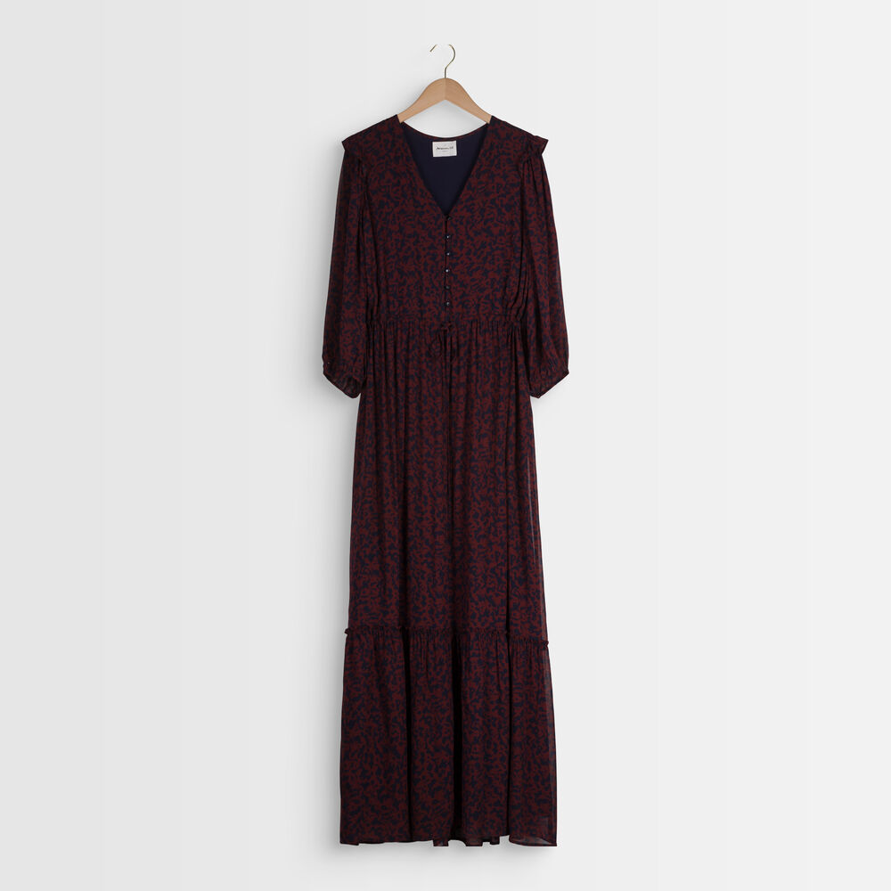 Claire floral print maxi dress rose.