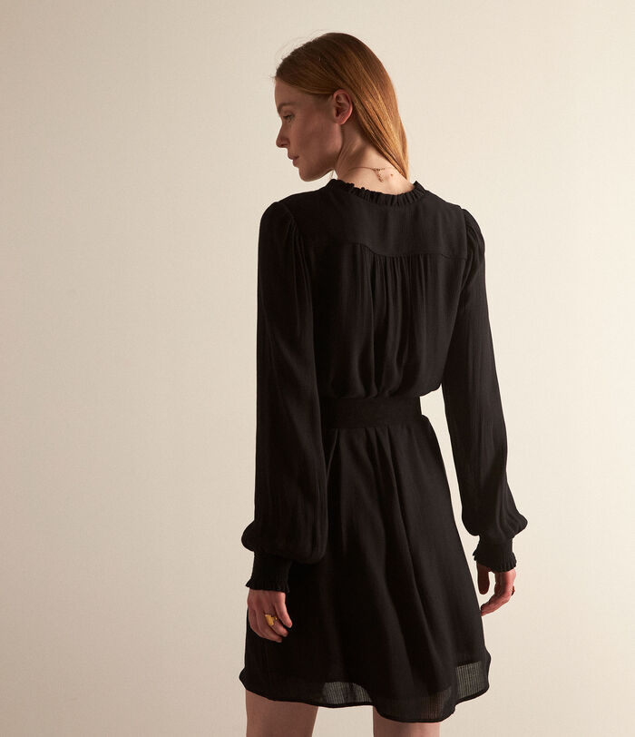 Horlane short flowing black dress PhotoZ | 1-2-3