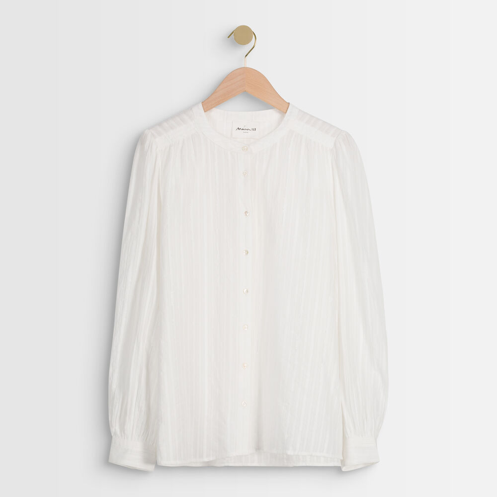 Tunia ecru lurex blouse ecru.