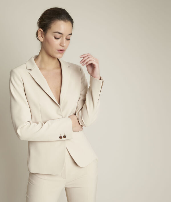 Sarry beige microfibre jacket | 1-2-3 Sarry beige microfibre jacket PhotoZ | 1-2-3