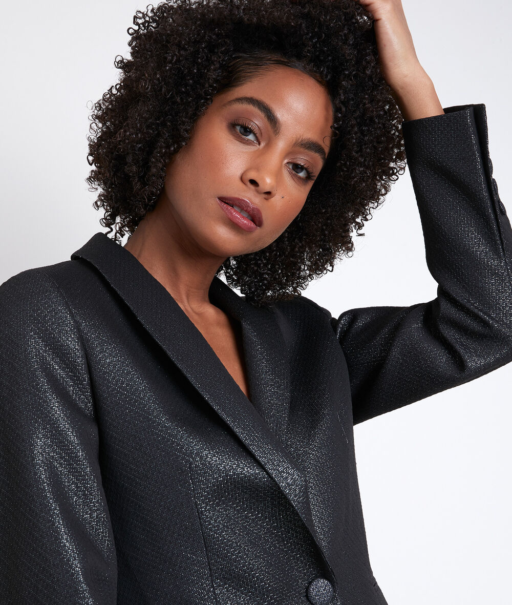 Thomas jacquard jacket noir.
