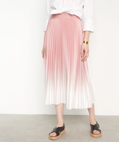 Darcy powder pink pleated midi skirt  PhotoZ | 1-2-3