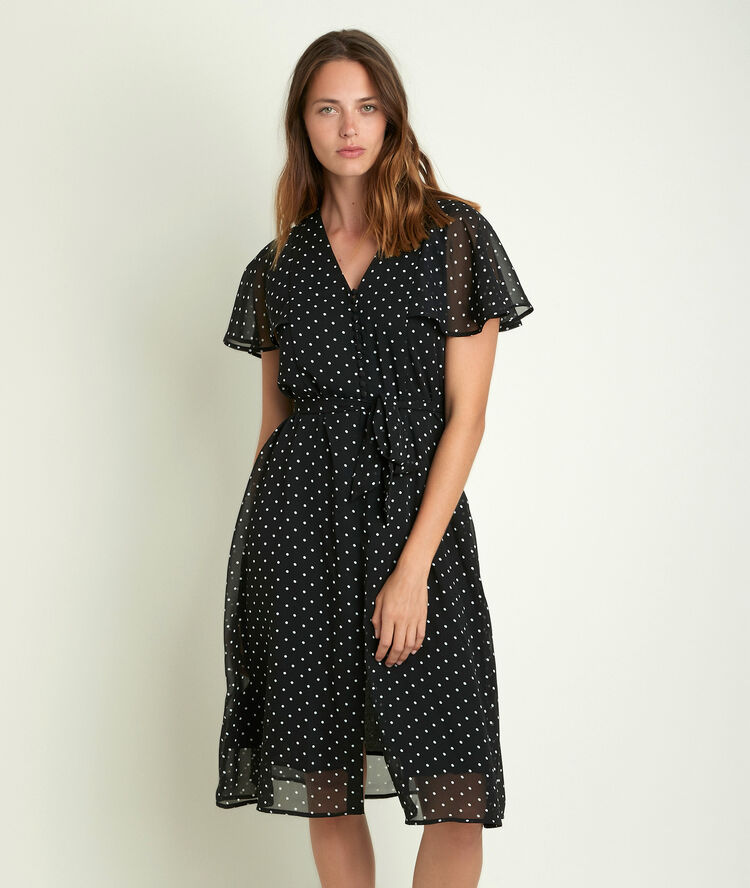 Carima polka dot midi dress.