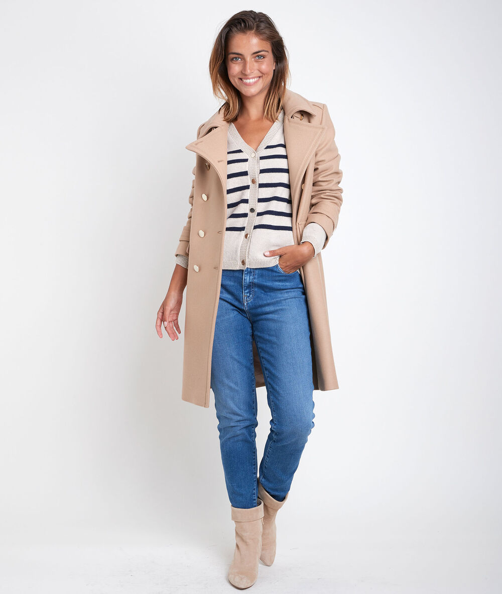 Orma camel wool coat camel clair.