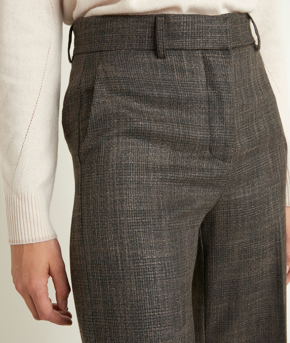 Monica checked culottes chine moyen.