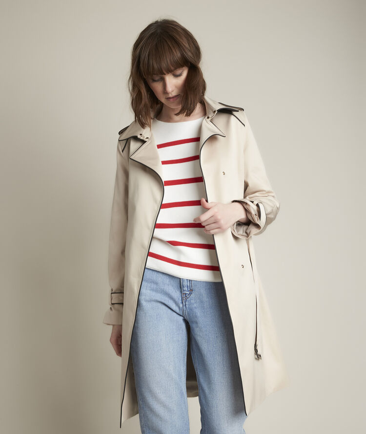 Nacadamia striped ottoman jumper strawberry.
