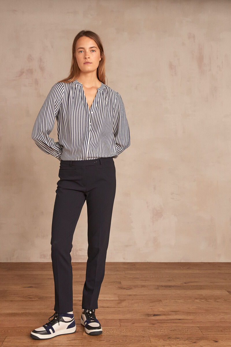 Valero microfibre cigarette trousers | 1-2-3 Valero microfibre cigarette trousers PhotoZ | 1-2-3