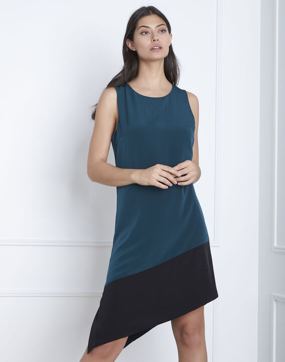 Horline dark green asymmetric dress | 1-2-3 Horline dark green asymmetric dress PhotoZ | 1-2-3